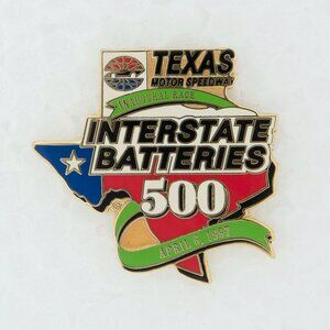 VTG Texas Interstate Batteries 500 Inaugural Race April 6 1997 Hat Lapel Pin